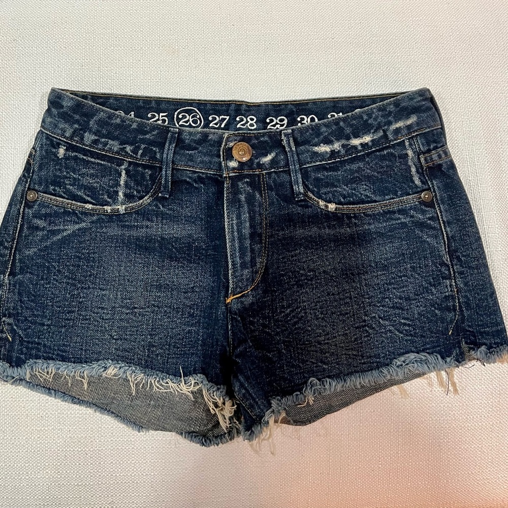 Earnest Sewn Denim: size 26 “Brigitte” cut off shorts